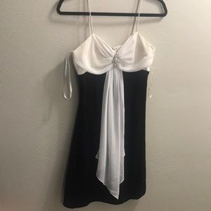 Black and white dress